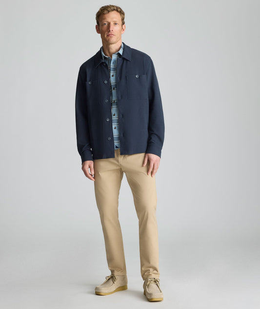 UNTUCKit Knit Overshirt Navy