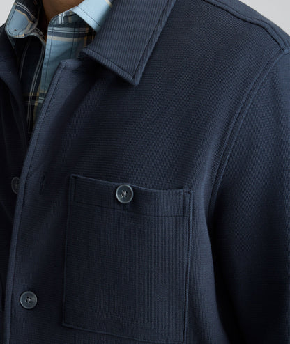 UNTUCKit Knit Overshirt Navy