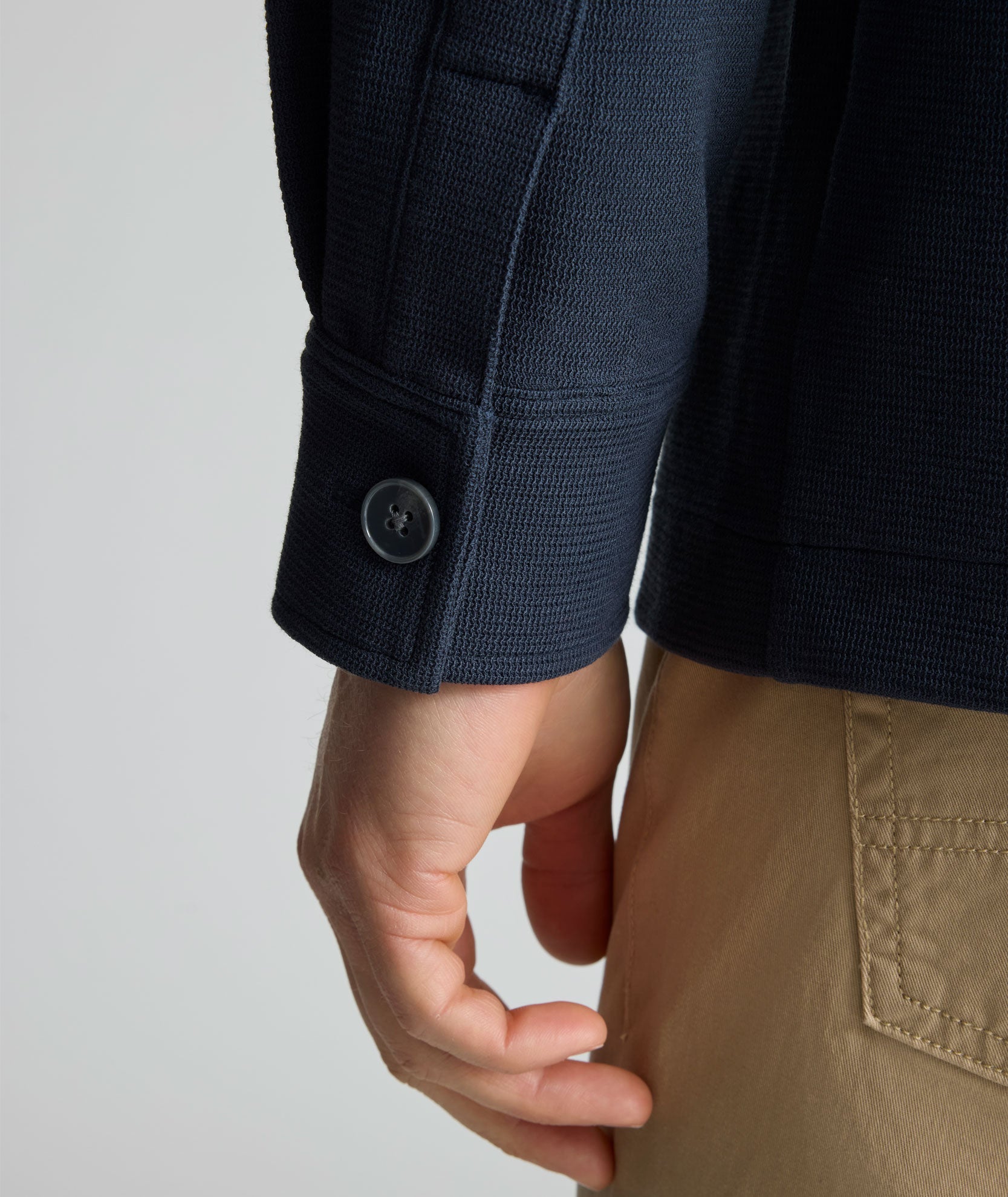 UNTUCKit Knit Overshirt Navy