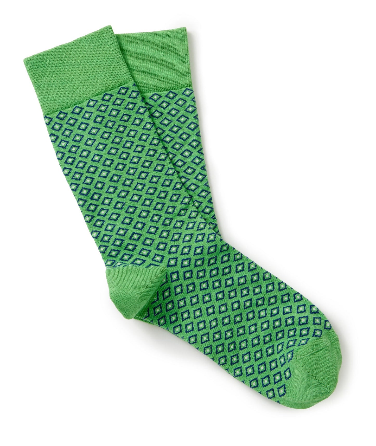UNTUCKit Printed Socks Green Geo Print