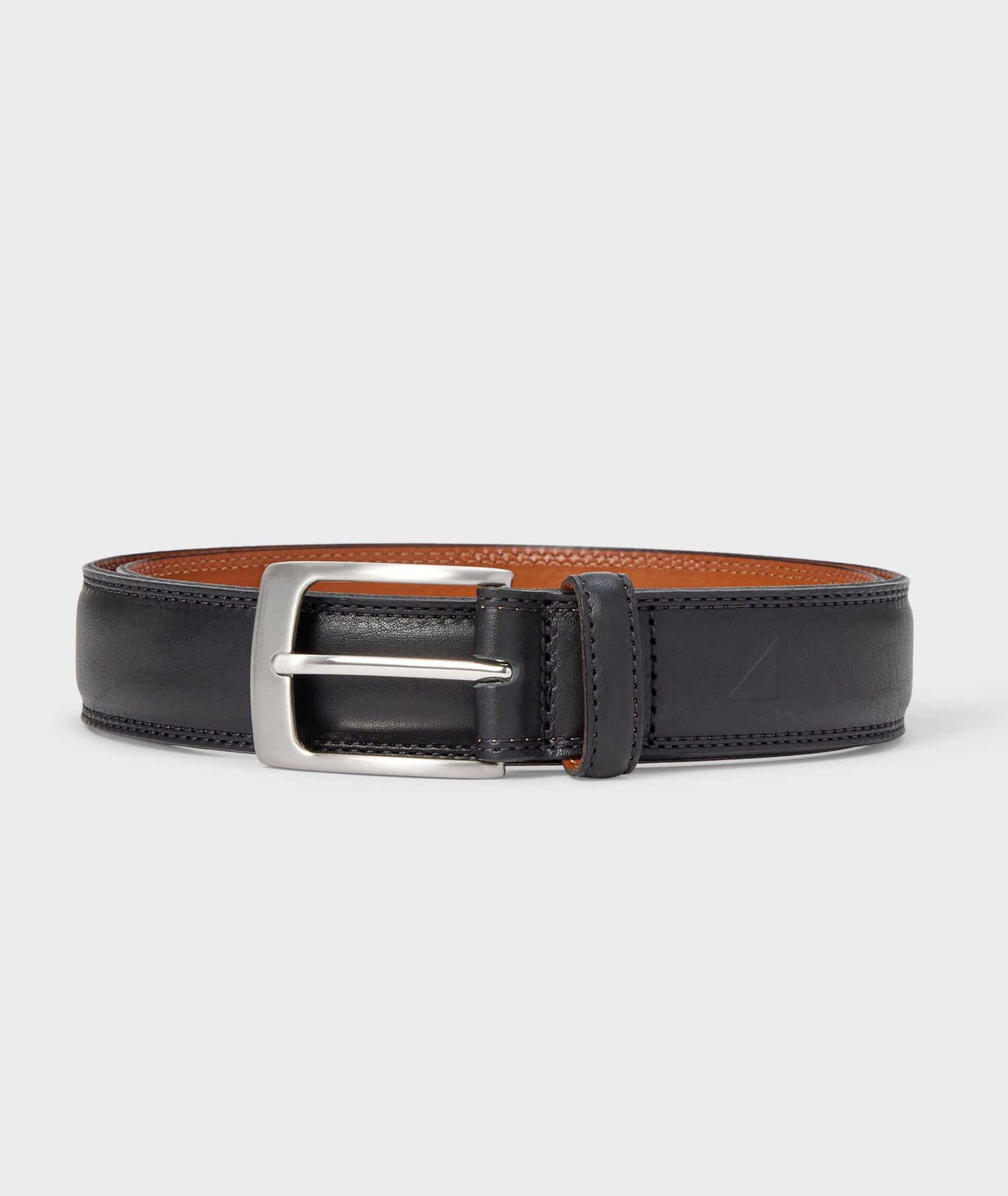 UNTUCKit Double Stitch Leather Belt Black