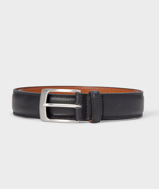 UNTUCKit Double Stitch Leather Belt Black