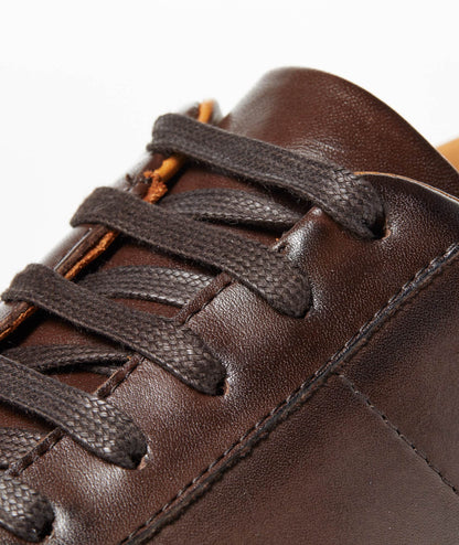 UNTUCKit Leather Lace-Up Sneakers Brown
