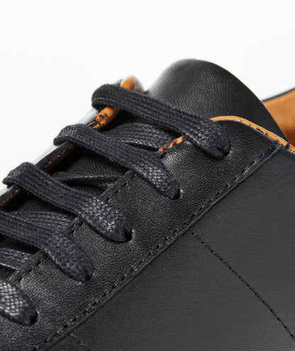 UNTUCKit Leather Lace-Up Sneakers Black