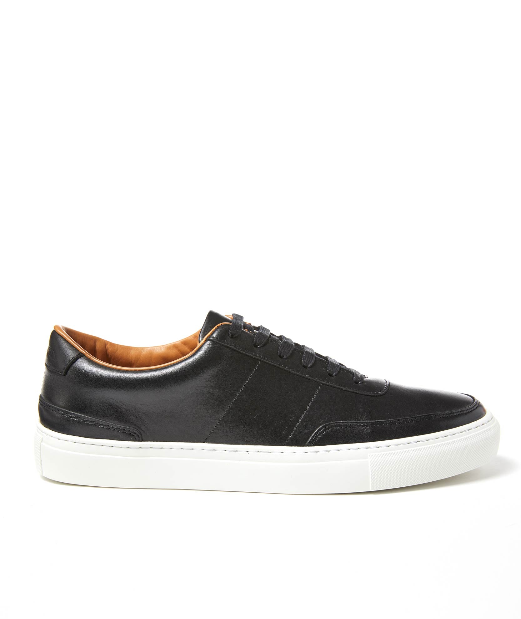 UNTUCKit Leather Lace-Up Sneakers Black