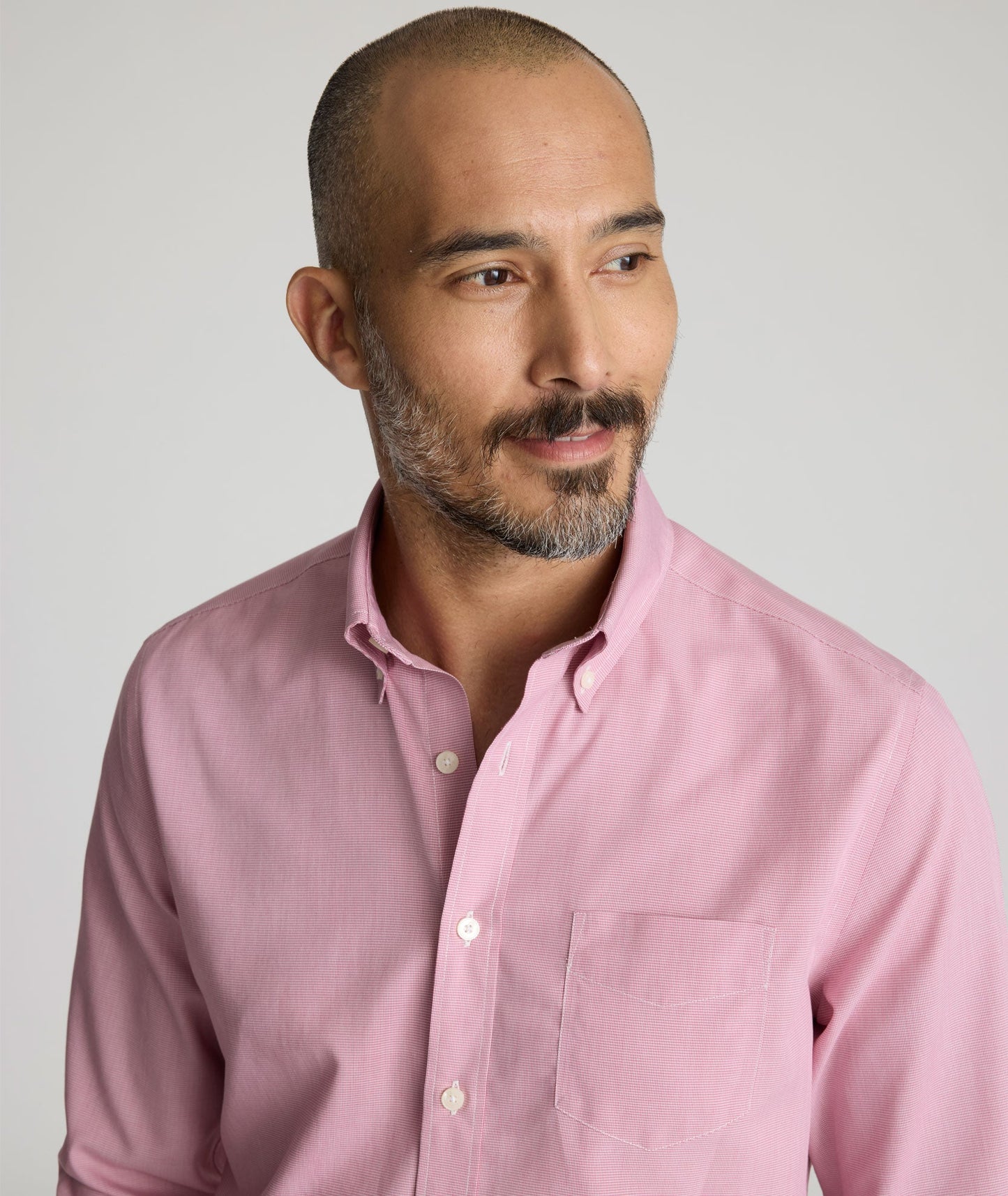 UNTUCKit Wrinkle-Free Cadetto Shirt Rose Wine Microgingham