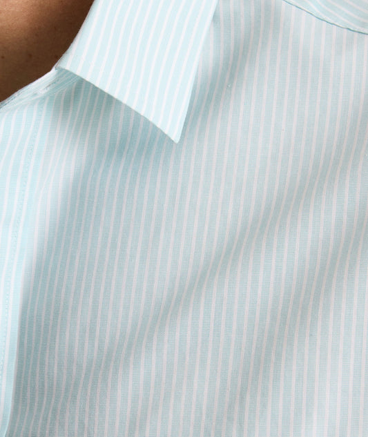 UNTUCKit Wrinkle-Free Ormsby Shirt Aquamarine Stripe