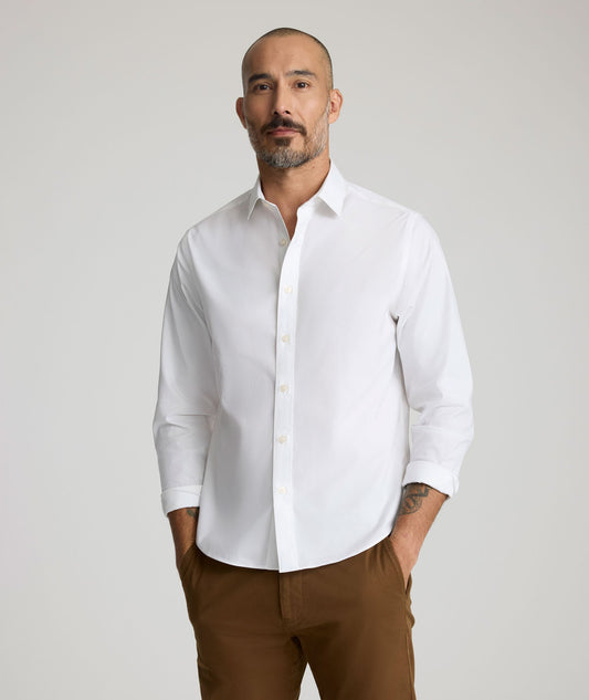 UNTUCKit Wrinkle-Free Stretch Cotton Arden Shirt White