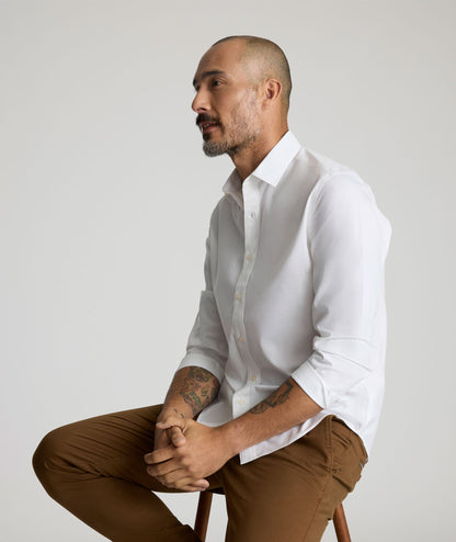 UNTUCKit Wrinkle-Free Stretch Cotton Arden Shirt White