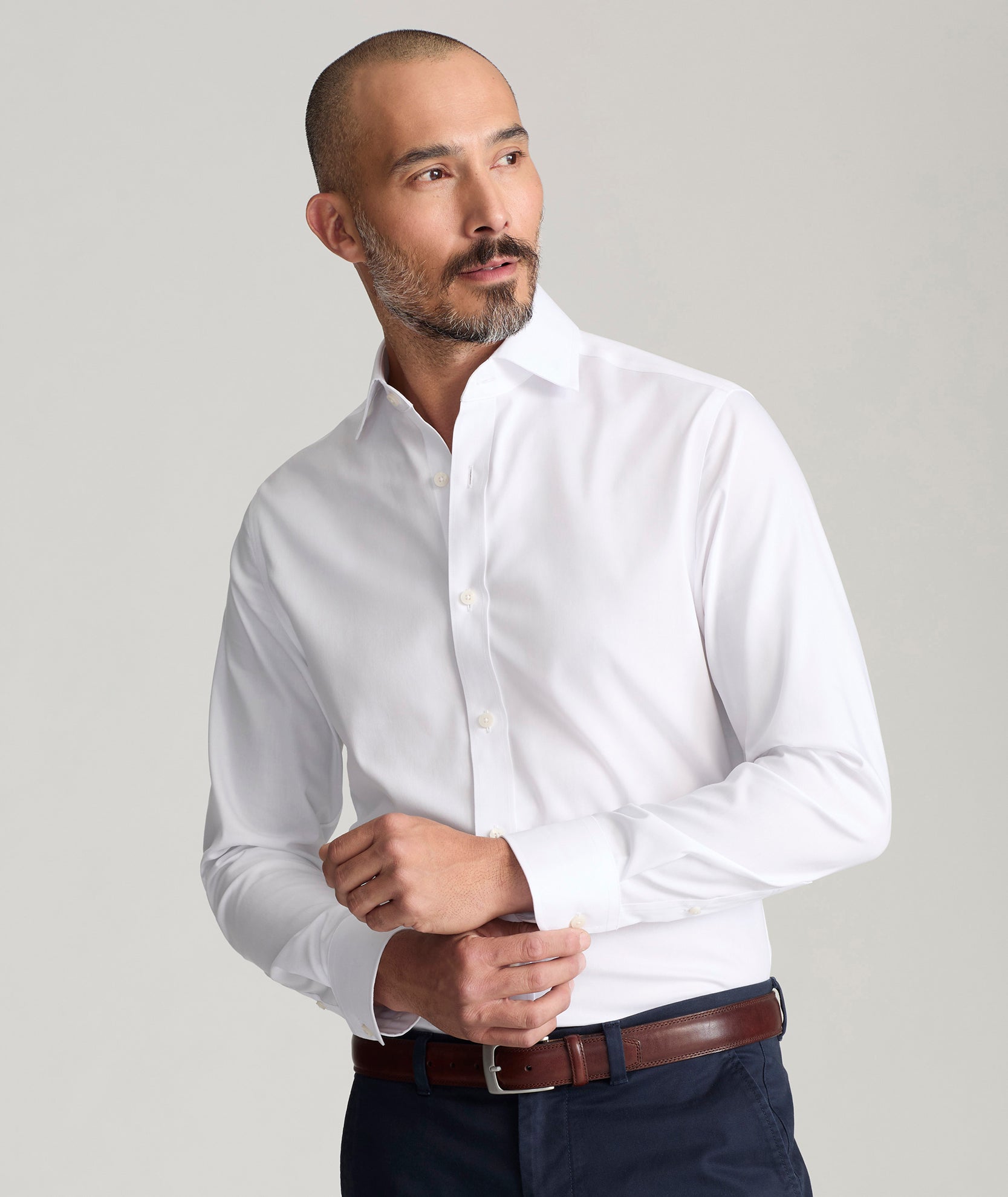 UNTUCKit Wrinkle-Free Dress Shirt White | For Occasions When You Can't Untuck