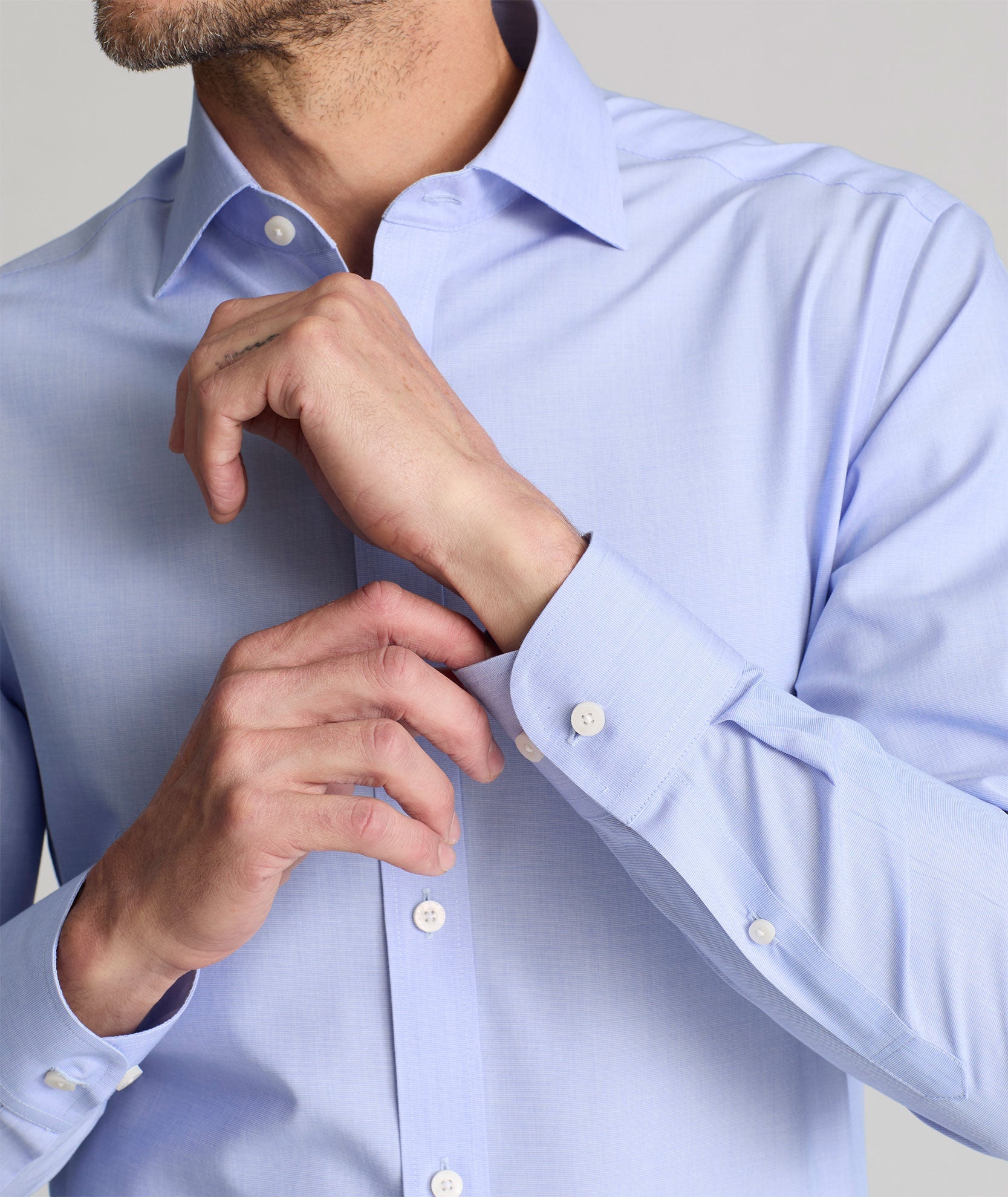 UNTUCKit Wrinkle-Free Dress Shirt Light Blue | For Occasions When You Can't Untuck
