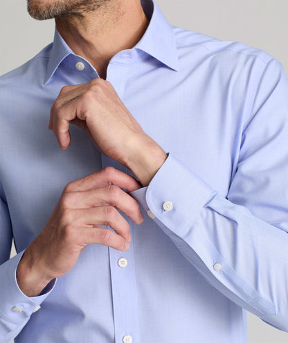 UNTUCKit Wrinkle-Free Dress Shirt Light Blue | For Occasions When You Can't Untuck