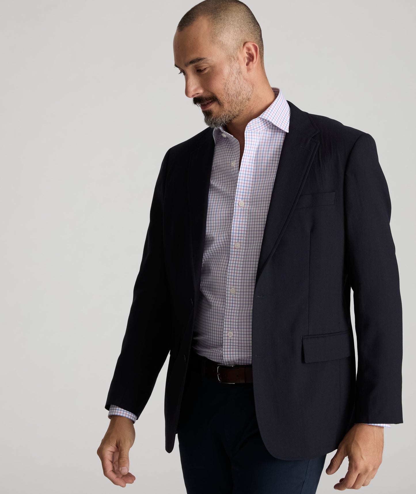 UNTUCKit Wrinkle-Free Dress Shirt Pink & Blue Check | For Occasions When You Can't Untuck