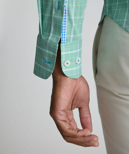 UNTUCKit CottonTek™ Brachetto Shirt Green
