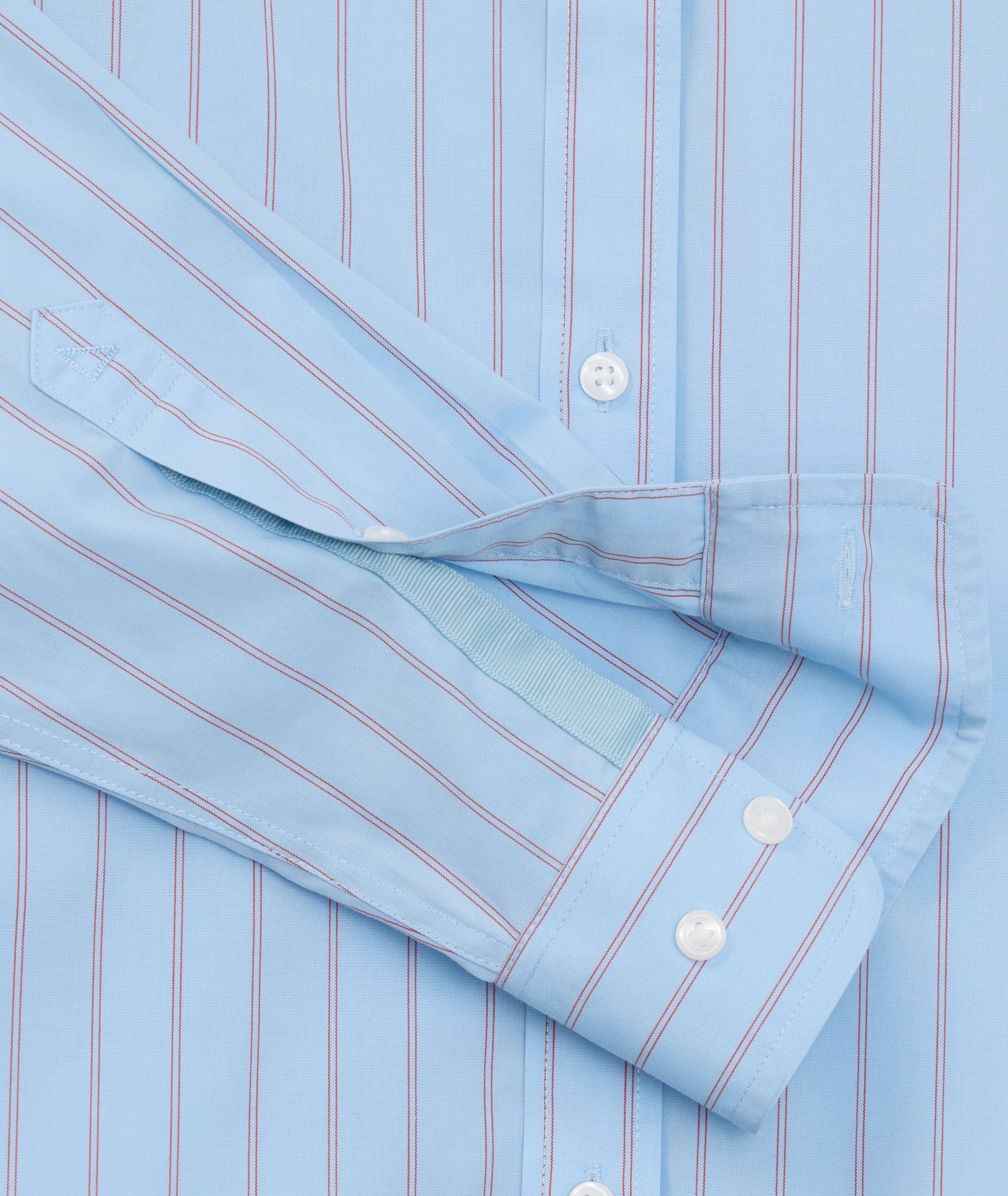 UNTUCKit Wrinkle-Free Classic Fit Isabella Shirt Blue & Red Stripe