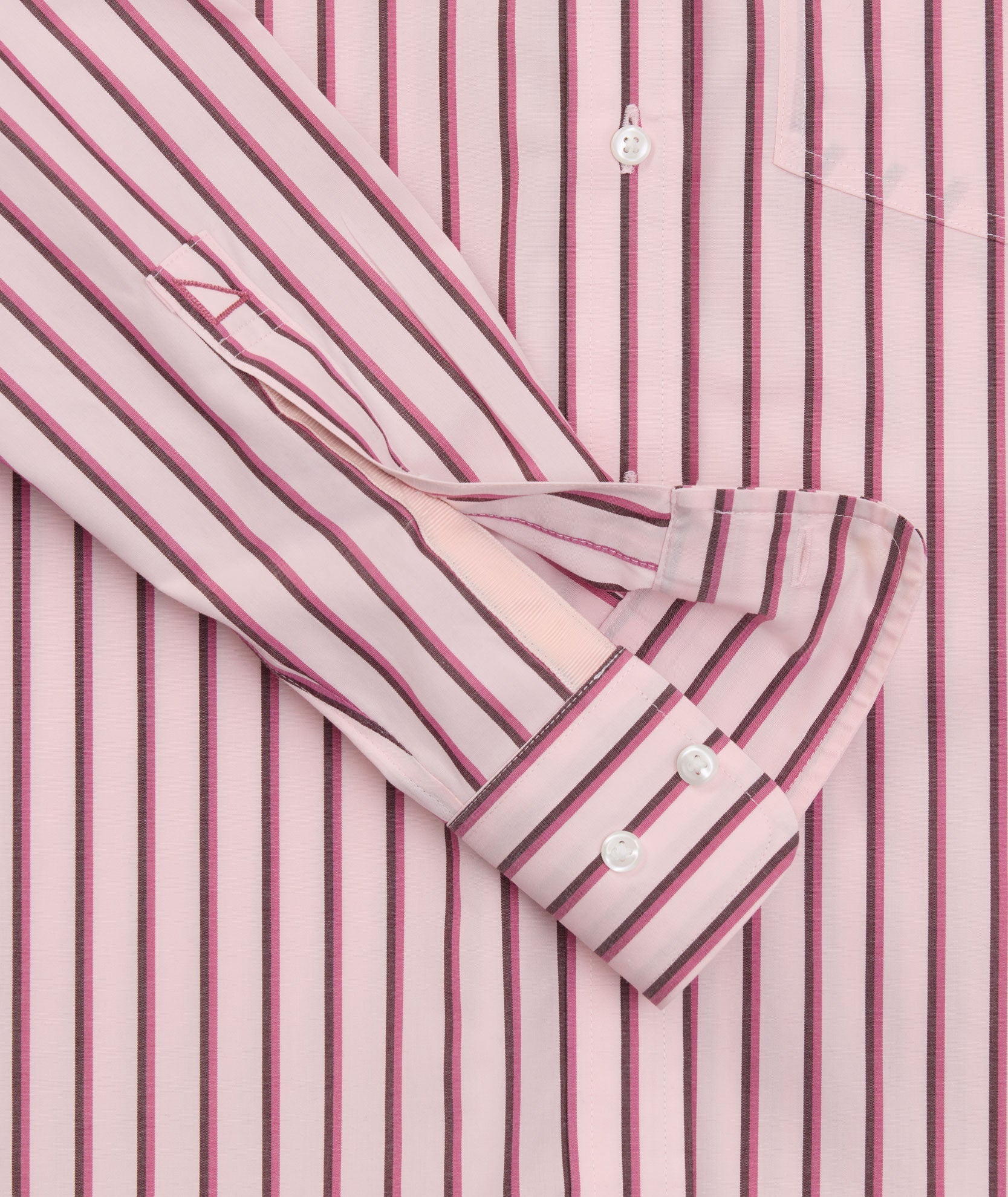 UNTUCKit Wrinkle-Free Relaxed Fit Melanie Shirt Pink & Red Multi Stripe