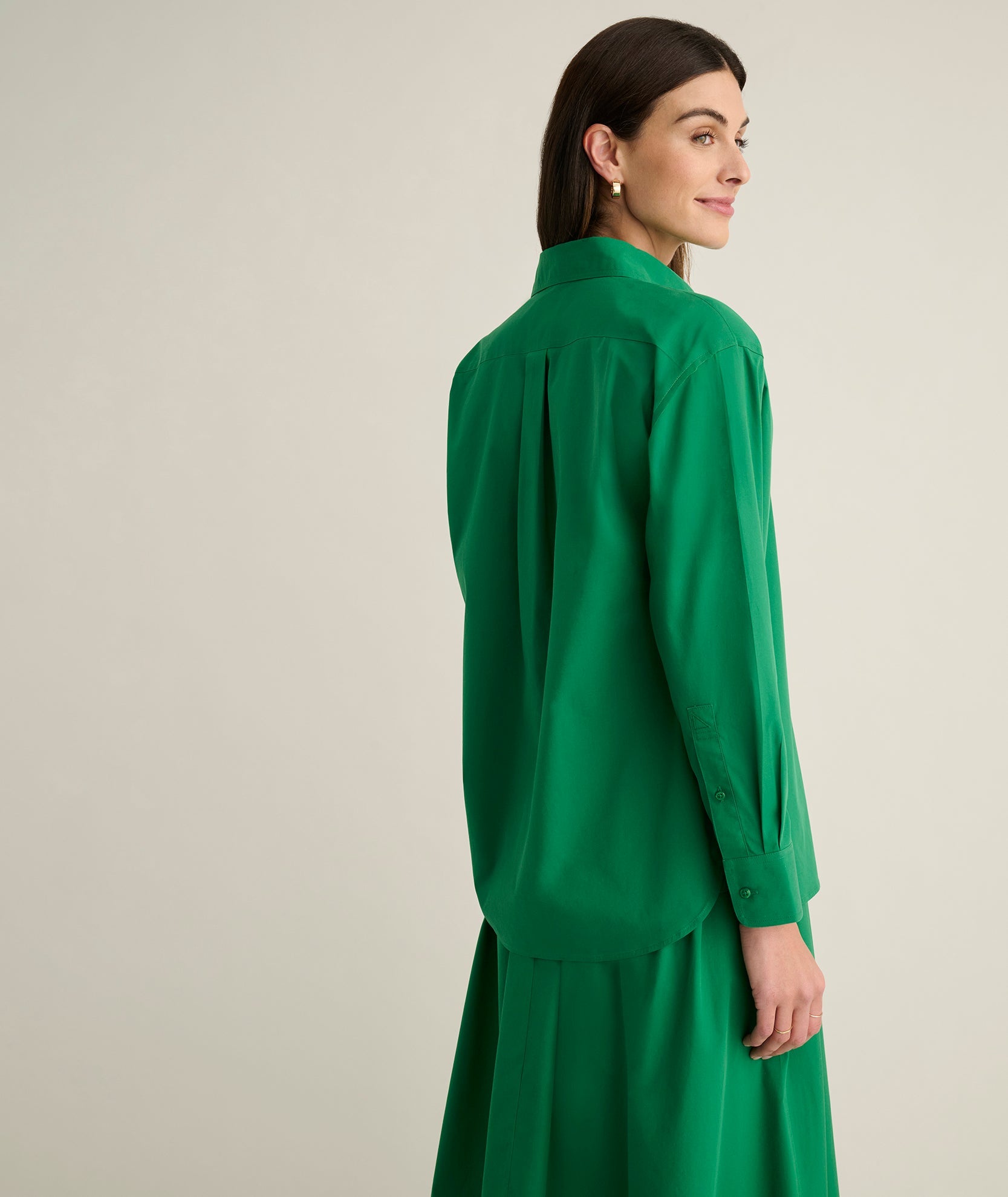 UNTUCKit Wrinkle-Free Relaxed Fit Melanie Shirt Green