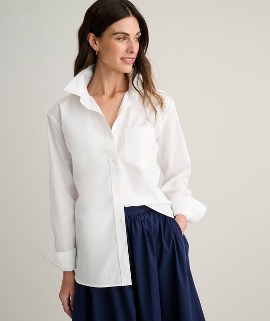 UNTUCKit Wrinkle-Free Relaxed Fit Melanie Shirt White