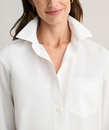 UNTUCKit Wrinkle-Free Relaxed Fit Melanie Shirt White
