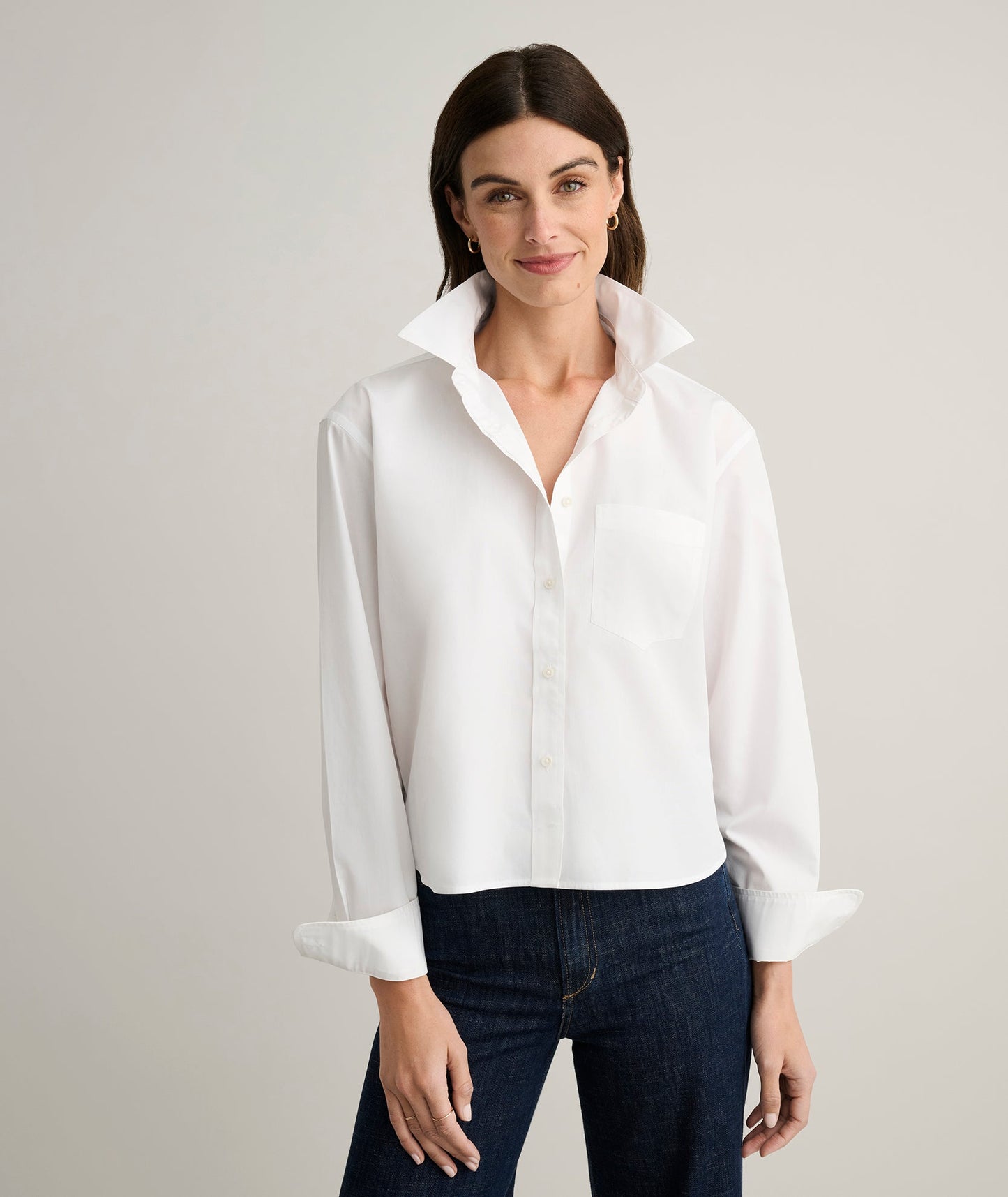 UNTUCKit Wrinkle-Free Untucked Fit Crosby Shirt White