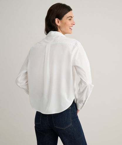UNTUCKit Wrinkle-Free Untucked Fit Crosby Shirt White