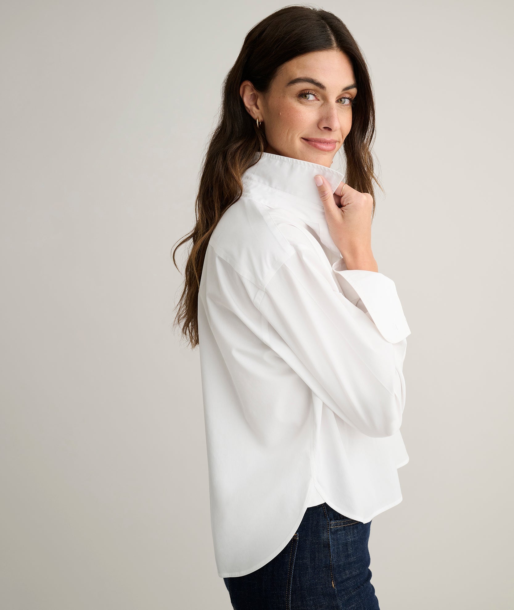 UNTUCKit Wrinkle-Free Untucked Fit Crosby Shirt White