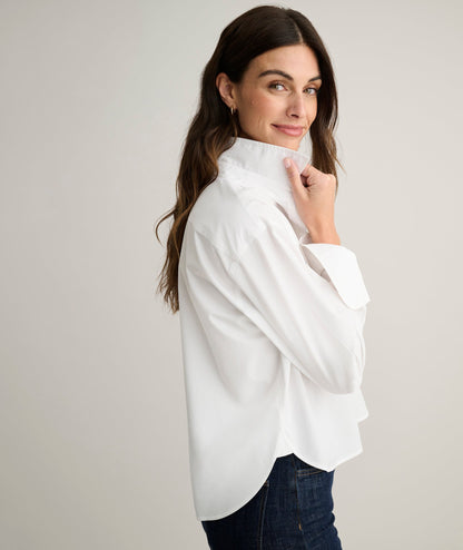 UNTUCKit Wrinkle-Free Untucked Fit Crosby Shirt White