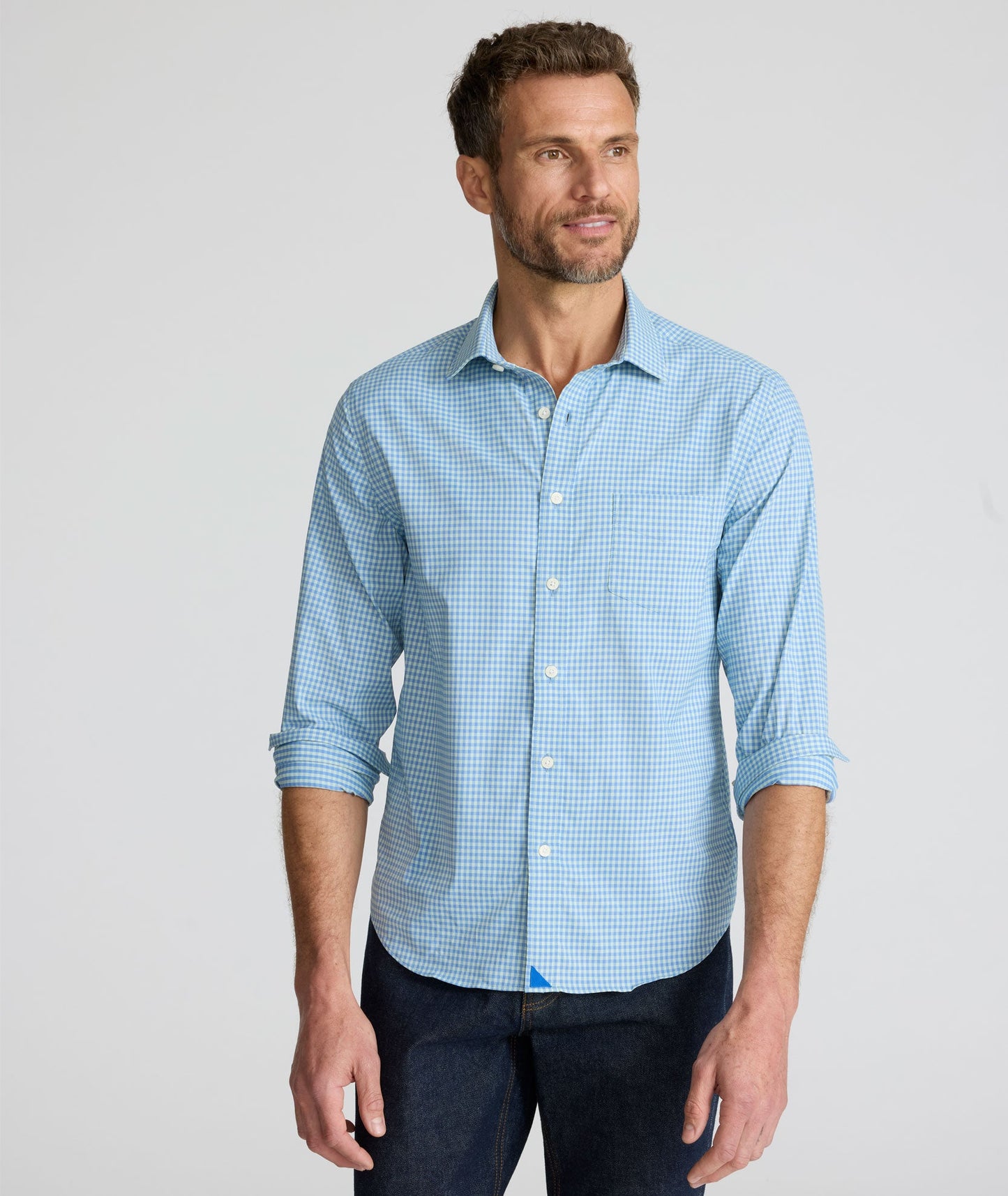 UNTUCKit Performance Starling Shirt Starling | Blue Gingham