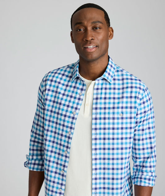UNTUCKit Summerweight Clarkson Shirt Blue Check