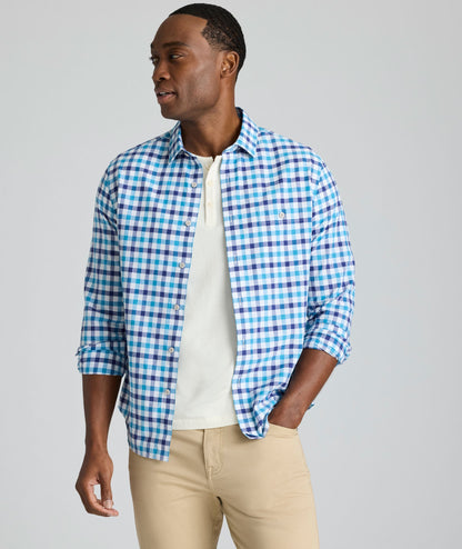 UNTUCKit Summerweight Clarkson Shirt Blue Check