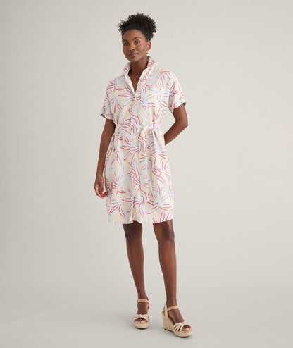 UNTUCKit Linen Blend Betty Dress Floral Print