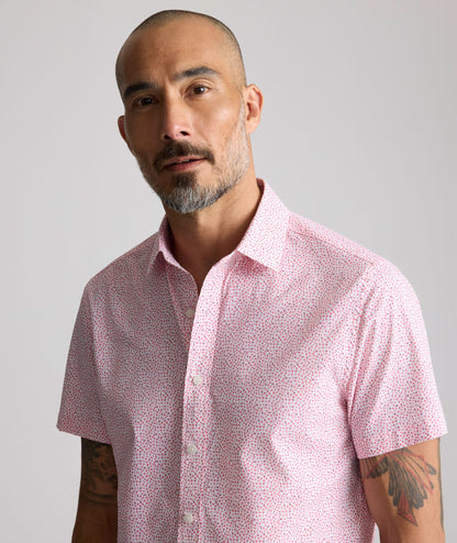 UNTUCKit Performance Short-Sleeve Brookstone Shirt Pink