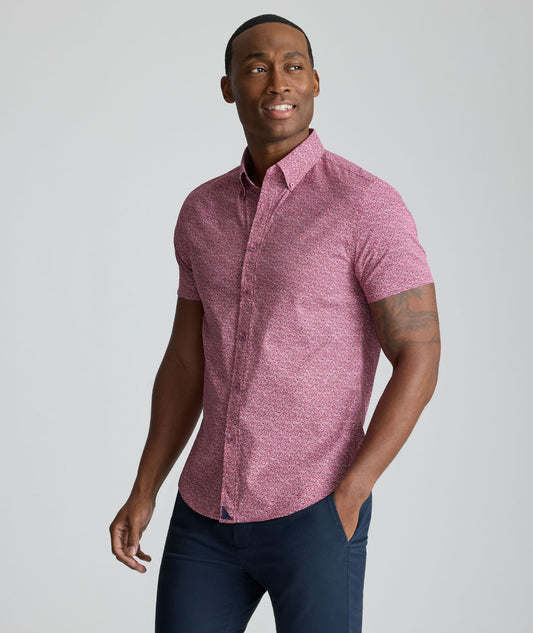 UNTUCKit Performance Short-Sleeve Halloway Shirt Pink