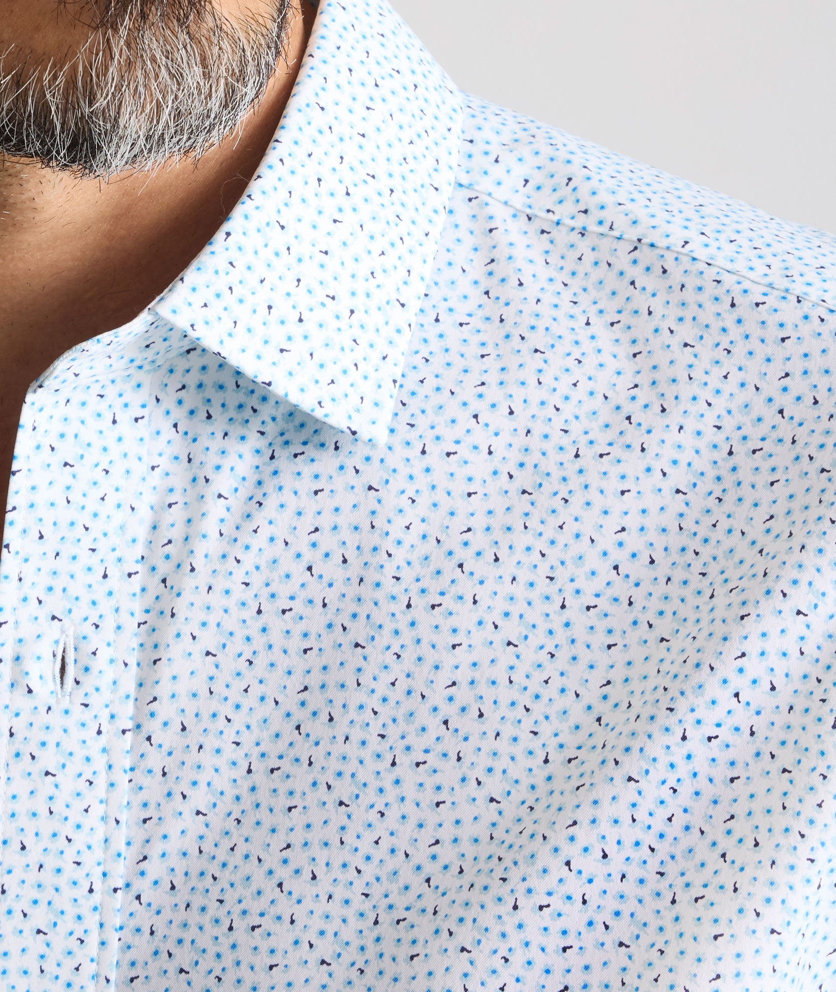 UNTUCKit Performance Short-Sleeve Brookstone Shirt Blue