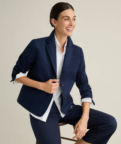 UNTUCKit Stretch Twill Piper Blazer Navy