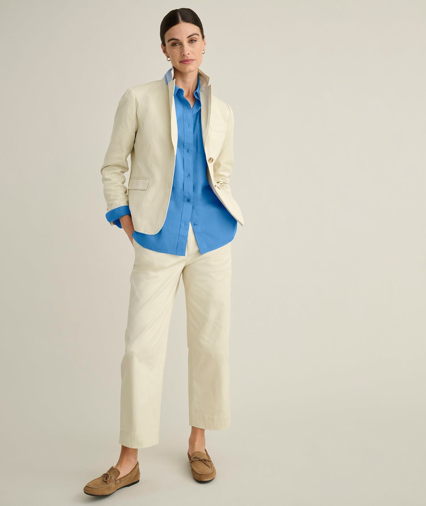 UNTUCKit Stretch Twill Piper Blazer Sand