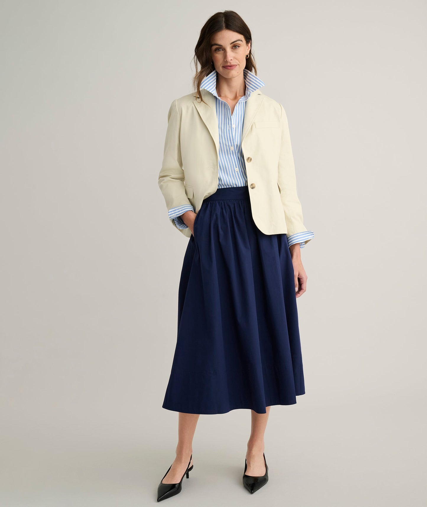 UNTUCKit Stretch Twill Piper Blazer Sand