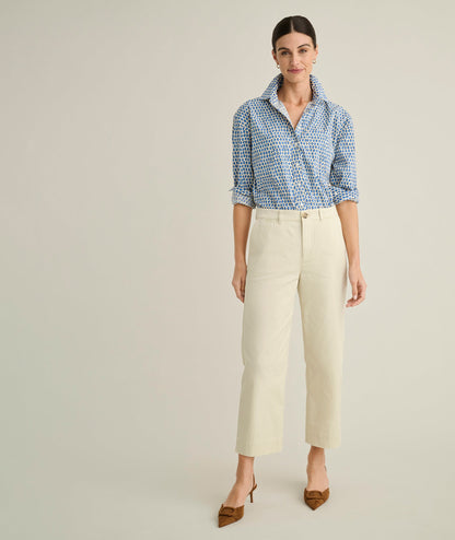 UNTUCKit Stretch Twill Ava Cropped Pant Sand