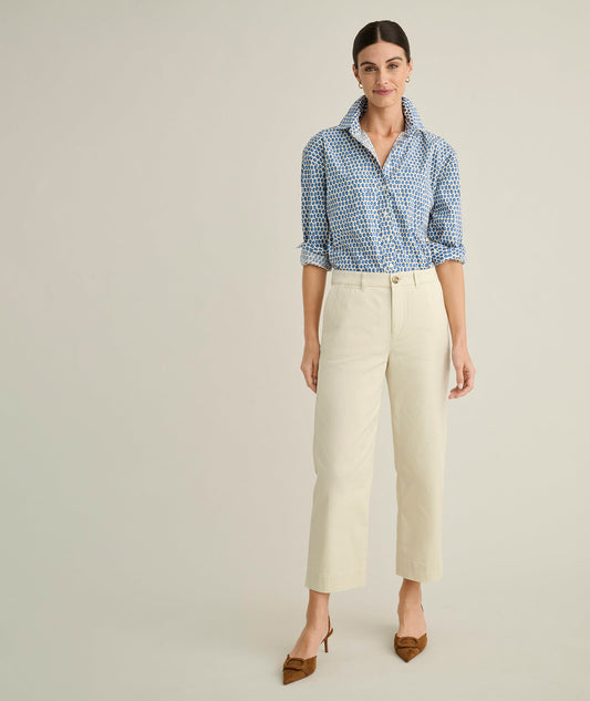 UNTUCKit Stretch Twill Ava Cropped Pant Sand