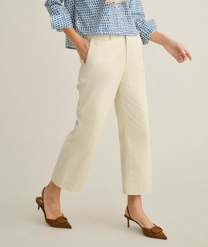 UNTUCKit Stretch Twill Ava Cropped Pant Sand