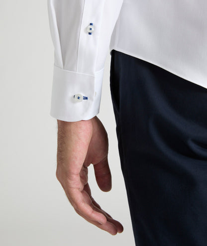 UNTUCKit Wrinkle-Free Folds of Honor Shirt White With Stars Sail