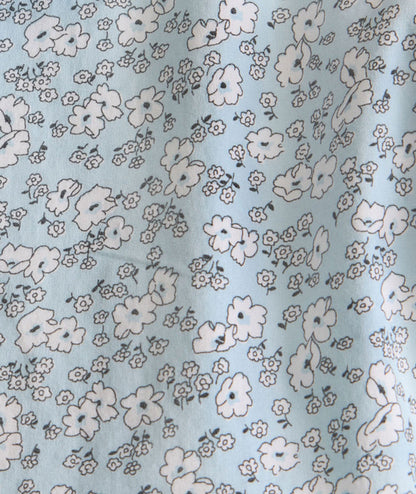 UNTUCKit Stretch Cotton Short-Sleeve Ashford Shirt Blue Floral Print | Fair Trade Certified