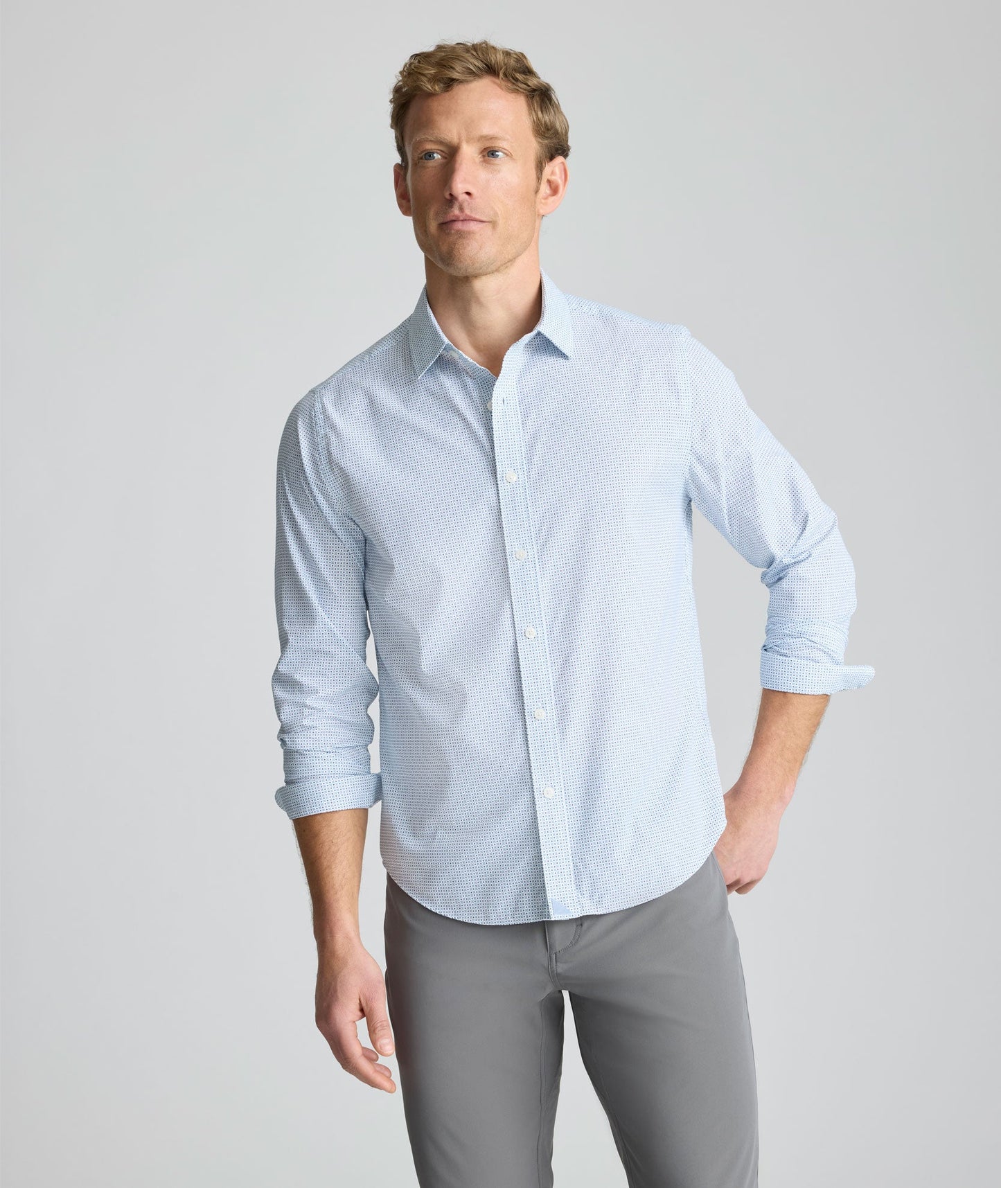 UNTUCKit Performance Fairfax Shirt Blue