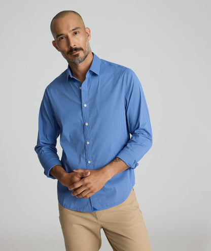 UNTUCKit CottonTek™ Brachetto Shirt Blue Gingham