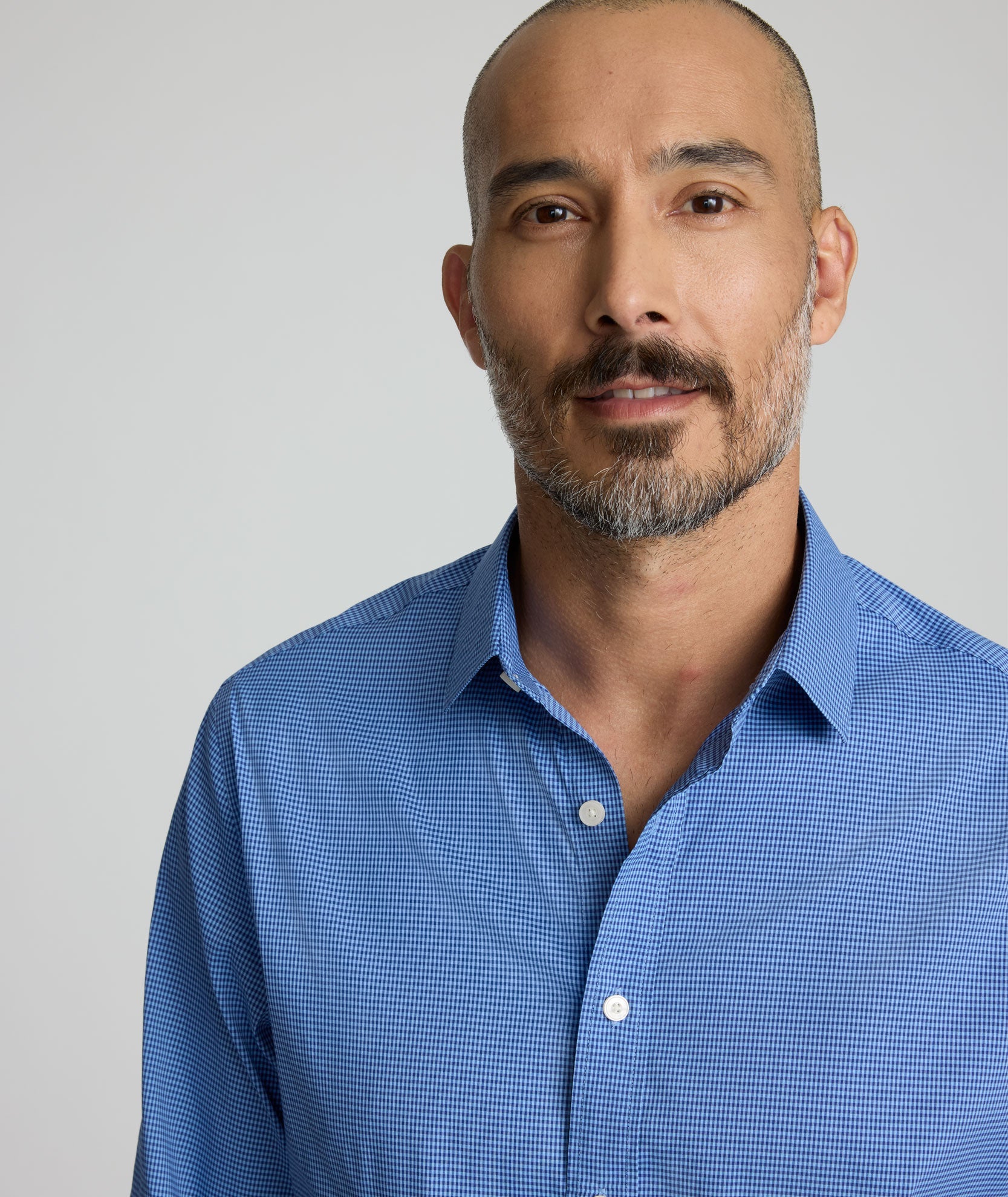 UNTUCKit CottonTek™ Brachetto Shirt Blue Gingham