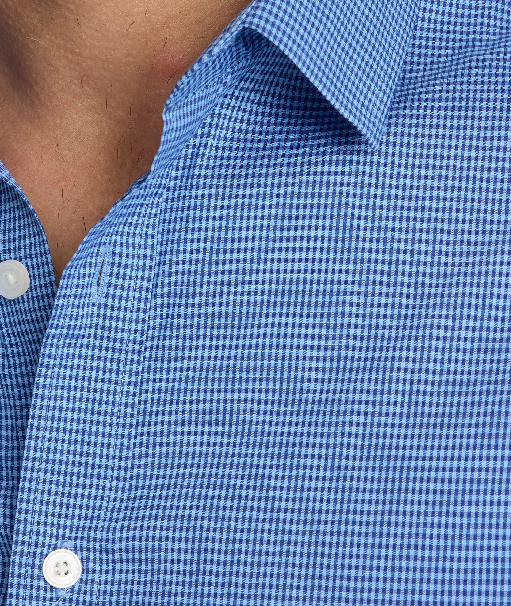 UNTUCKit CottonTek™ Brachetto Shirt Blue Gingham