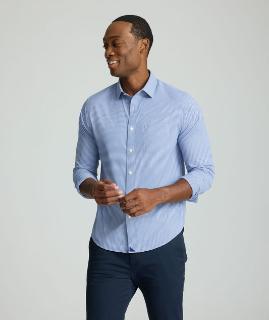 UNTUCKit Performance Lafior Shirt Blue Check