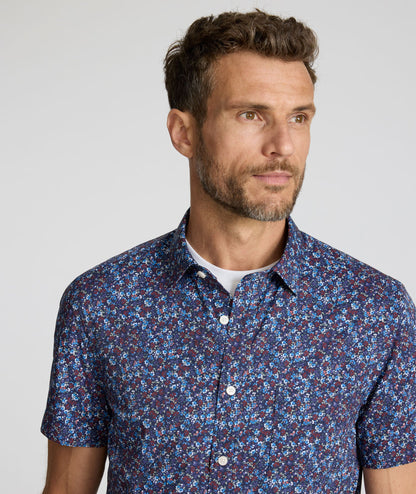 UNTUCKit Performance Short-Sleeve Tennyson Shirt Multicolor Print
