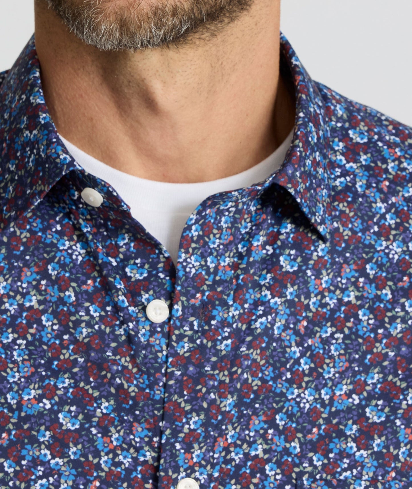 UNTUCKit Performance Short-Sleeve Tennyson Shirt Multicolor Print
