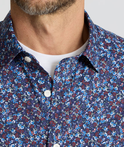 UNTUCKit Performance Short-Sleeve Tennyson Shirt Multicolor Print